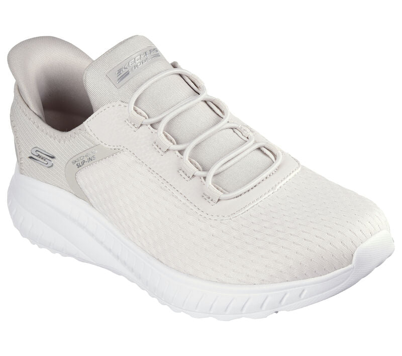 Skechers Slip ins 117504 OFWT OFF Womens Bobs Sport Squad Chaos Hands Free Slip On Trainers