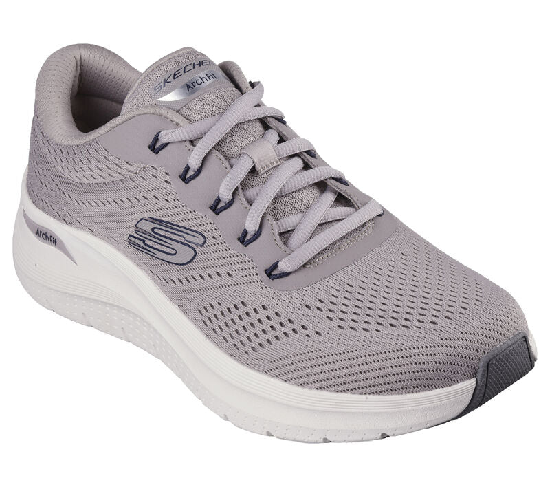 Skechers 232700 TPE Taupe Arch Fit 2.0 Mens Casual Comfort Lace Up Trainers