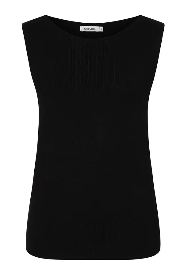 Alice Collins Vida Sleeveless Top Black