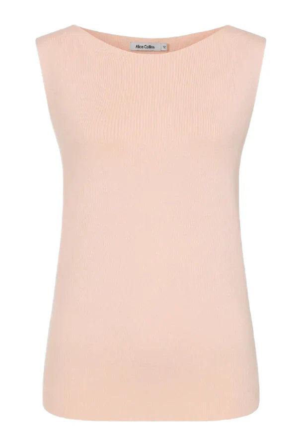 Alice Collins Vida Sleeveless Top Chalk Pink