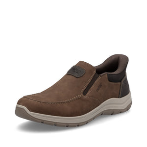 Rieker 03655-24 Braun Brown Mens Ready2Go Slip On Wide Fit Casual Comfort Shoes