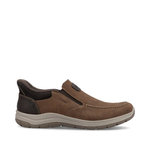 Rieker 03655-24 Braun Brown Mens Ready2Go Slip On Wide Fit Casual Comfort Shoes