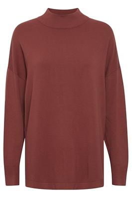 B.Young 20815304 Bymmorla Loose Turtle Neck Jumper Hot Chocolate