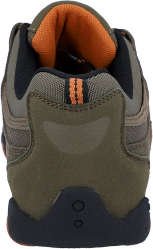 Hi-Tec Quadra Taupe/Burnt Orange Mens Suede Walking Shoes