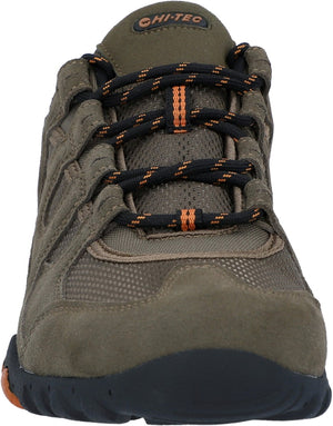 Hi-Tec Quadra Taupe/Burnt Orange Mens Suede Walking Shoes