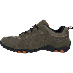 Hi-Tec Quadra Taupe/Burnt Orange Mens Suede Walking Shoes