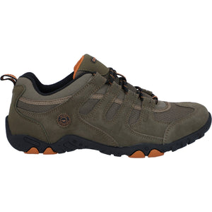 Hi-Tec Quadra Taupe/Burnt Orange Mens Suede Walking Shoes