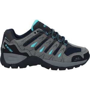 Hi-Tec Corzo Low Grey Womens Lace Up Walking Shoes