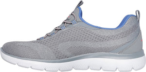 Skechers 150120/GYMT Grey Multi Summits New Nature Womens Casual Comfort Stretch Laces Slip On Trainers