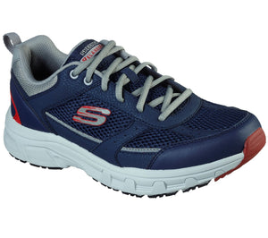 Skechers 51898/NVGY  Navy Grey Oak Canyon Verketta Relaxed Fit Lace Up Trainers