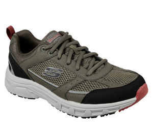 Skechers 51898/OLBK Olive Black Oak Canyon Verketta Relaxed Fit Lace Up Trainers