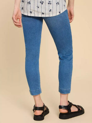 White Stuff Janey Crop Jegging Mid Denim