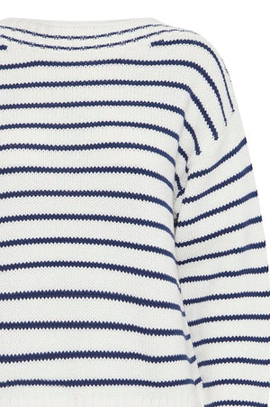 B.Young Bynagla Striped Jumper 20816275 Marshmallow Mix