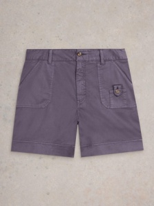 White Stuff Mollie Combat Shorts Mid Purple