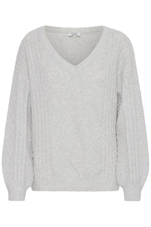 B.Young Bymedi V Neck Jumper 20815667 Marshmallow