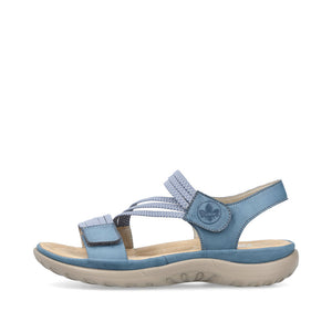 Rieker 64870-14 Jeans Womens Casual Comfort Touch Fastening Sling Back Sandals