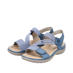 Rieker 64870-14 Jeans Womens Casual Comfort Touch Fastening Sling Back Sandals