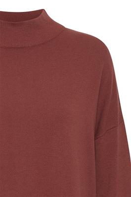 B.Young 20815304 Bymmorla Loose Turtle Neck Jumper Hot Chocolate