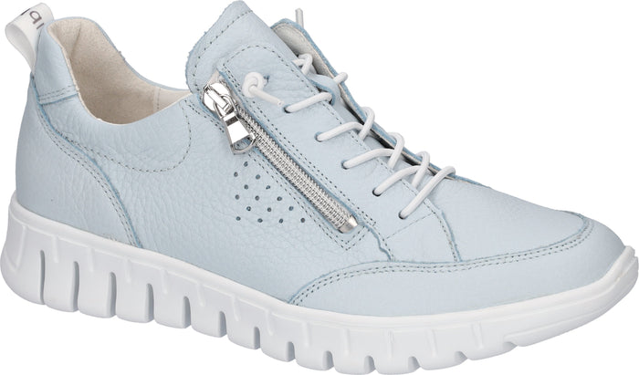 Waldlaufer 916003 169 267 H-Birdy Hoxy Sky Womens H Fitting Elastic Lace and Zip Fastening Trainers