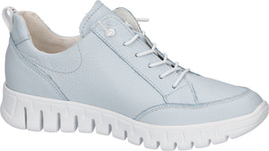 Waldlaufer 916003 169 267 H-Birdy Hoxy Sky Womens H Fitting Elastic Lace and Zip Fastening Trainers