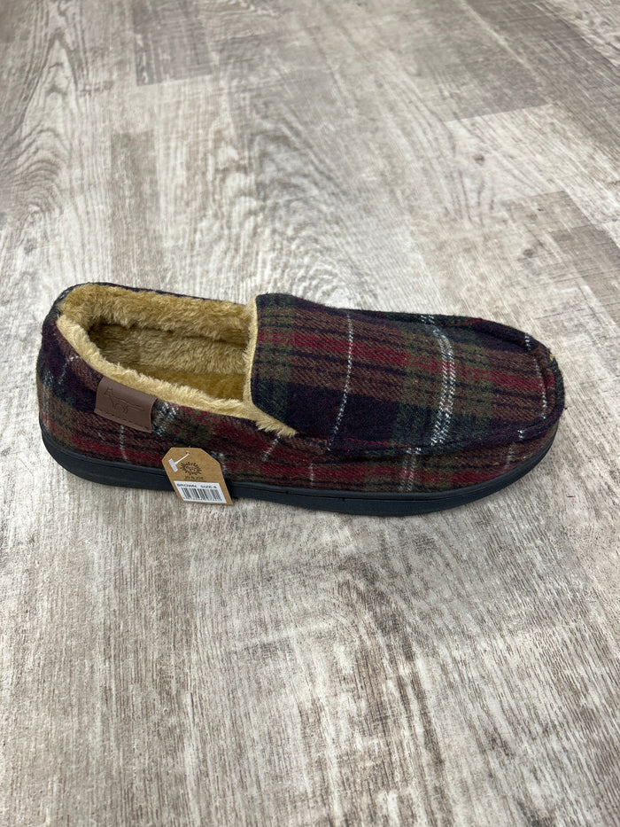 Jo & Joe Galway Brown Mens Faux Fur Lining Slippers