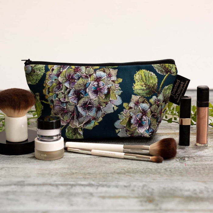 Toasted Crumpet Make Up Bag Hydrangea Noir