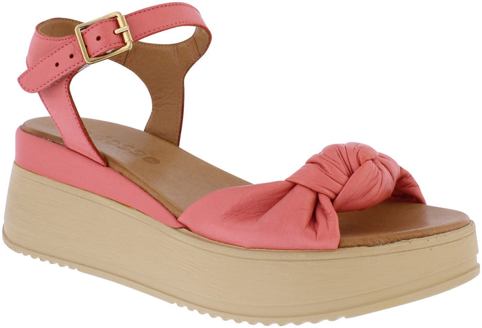 Adesso Kera Watermelon Womens Stylish Leather Wedge Sandals