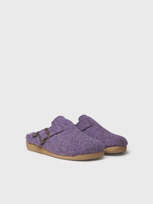 Toni Pons Mima-FP Purple Womens Felt Clog Style Slippers