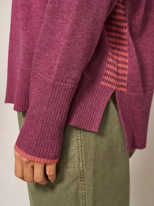 White Stuff Olive Bright Pink Jumper