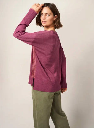 White Stuff Olive Bright Pink Jumper