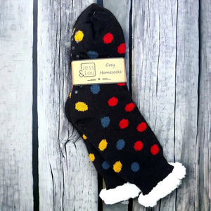 Jess and Lou Cosy Lined Slipper Socks