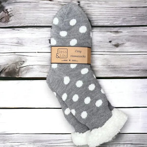 Jess and Lou Cosy Lined Slipper Socks