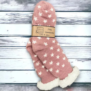 Jess and Lou Cosy Lined Slipper Socks