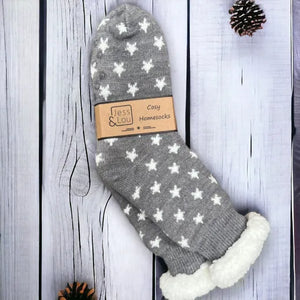 Jess and Lou Cosy Lined Slipper Socks