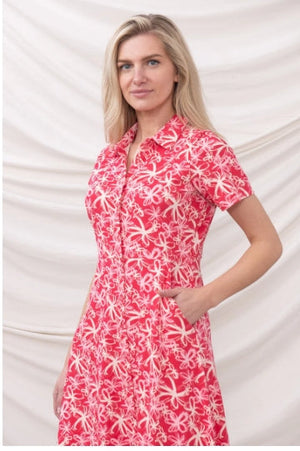 Lighthouse Keira Dress Raspberry Floral