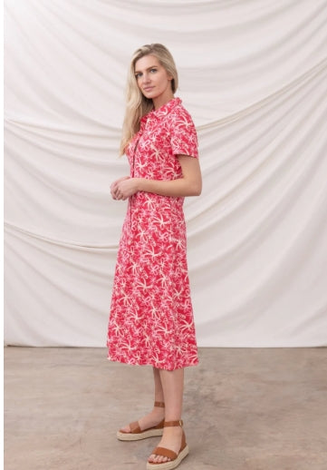 Lighthouse Keira Dress Raspberry Floral