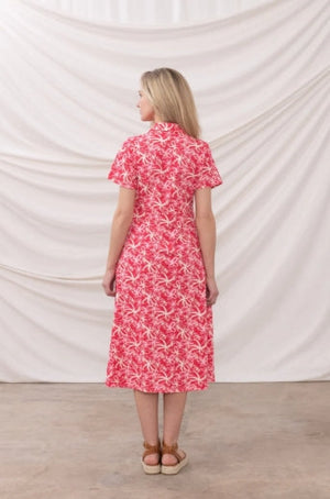 Lighthouse Keira Dress Raspberry Floral