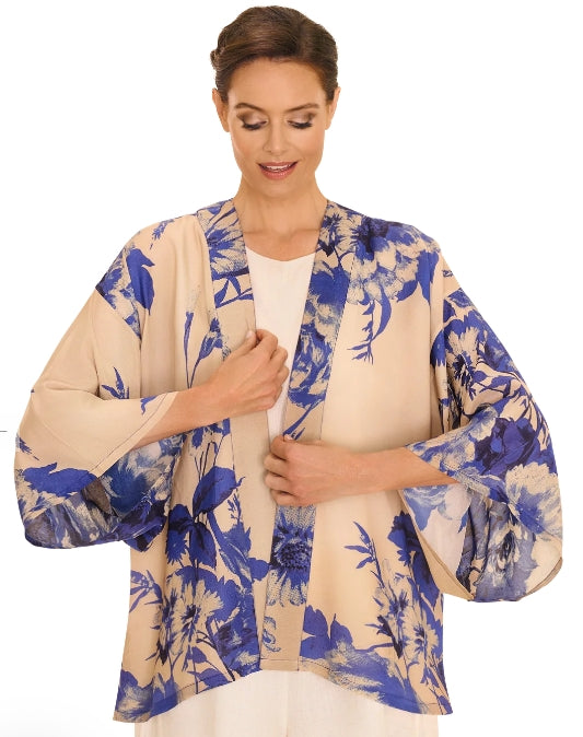 Powder China Blue Kimono Jacket