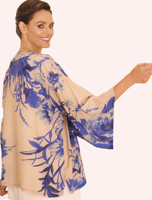 Powder China Blue Kimono Jacket