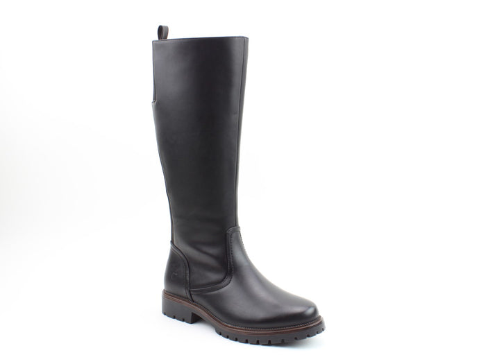 Heavenly Feet Verbena Black Womens Stylish Zip Up Tall Calf Boots