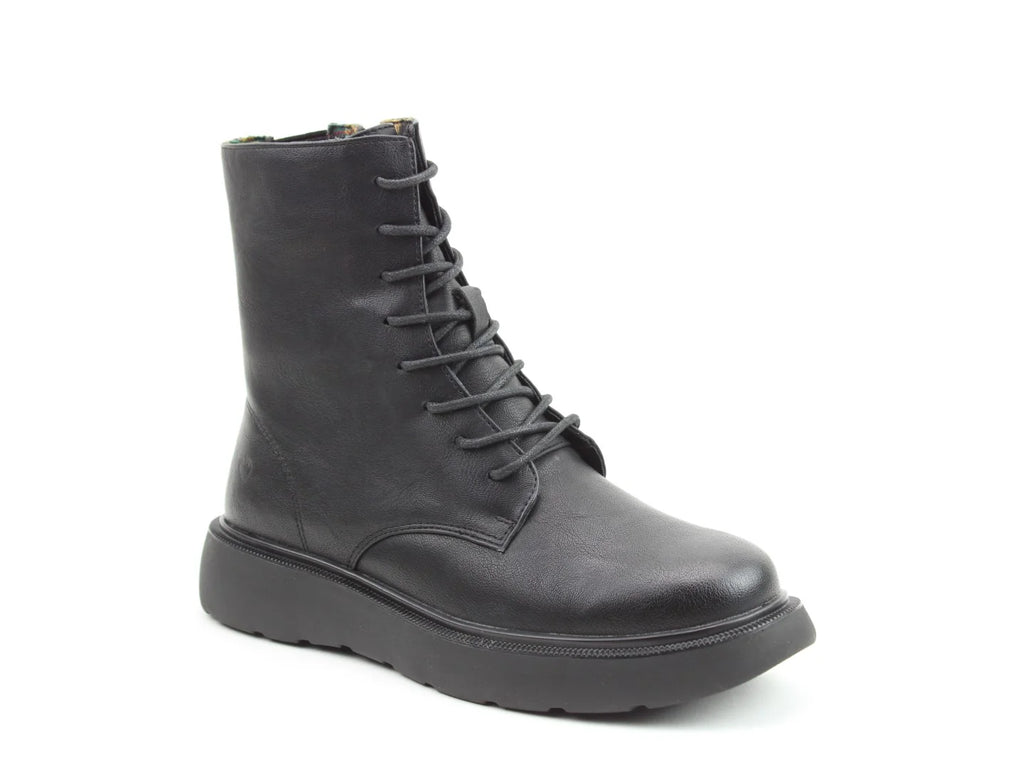 Heavenly Feet Fern Black Womens Litesoles Casual Comfort Zip Up Ankle Boots