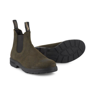 Blundstone 1615 Dark Olive Unisex Premium Suede Stylish Chelsea Boots