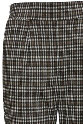 B.Young Womens 20812320 ByRowan Black Mix Checked Trouser Pants