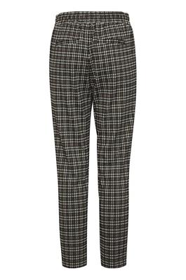 B.Young Womens 20812320 ByRowan Black Mix Checked Trouser Pants