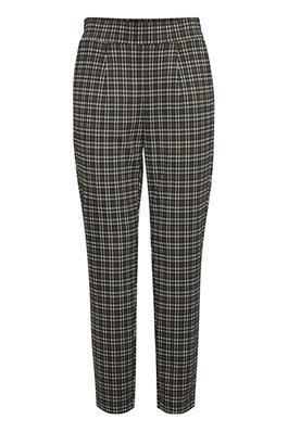 B.Young Womens 20812320 ByRowan Black Mix Checked Trouser Pants