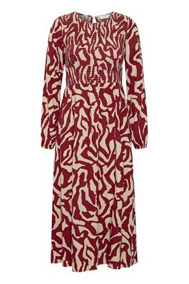 B.Young 20815242 Byjosa Smock Dress Pomegranate