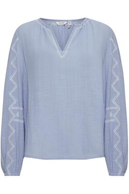 B.Young Womens Byisella Bel Air Blue Blouse