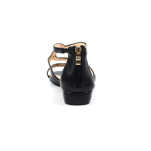 Lunar JLH472 Girona Black Womens Block Heel Sandals