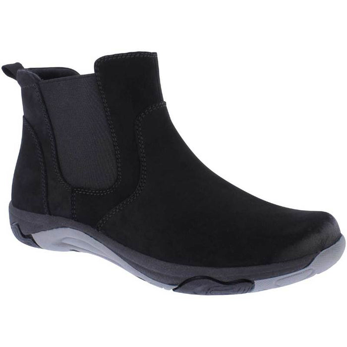 Free Spirit Preta Black Womens Pull On with Elastic Gussets Water Resistant Ankle Boots