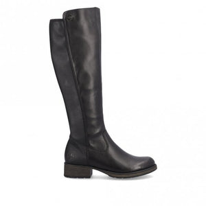 Rieker Z9591-01 Black Womens Casual Comfort Zip Up Knee High Boots